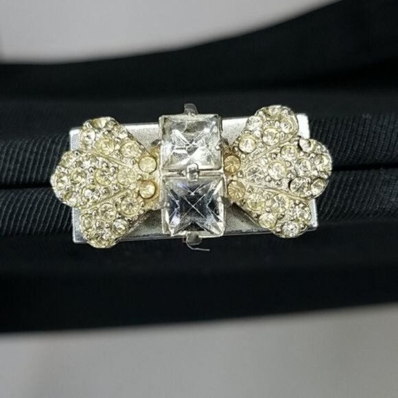 Vintage Bag Clutch Garay Framed Black Evening Cocktail Handbag WOMEN'S WOMAN'S - Picture 4 of 9